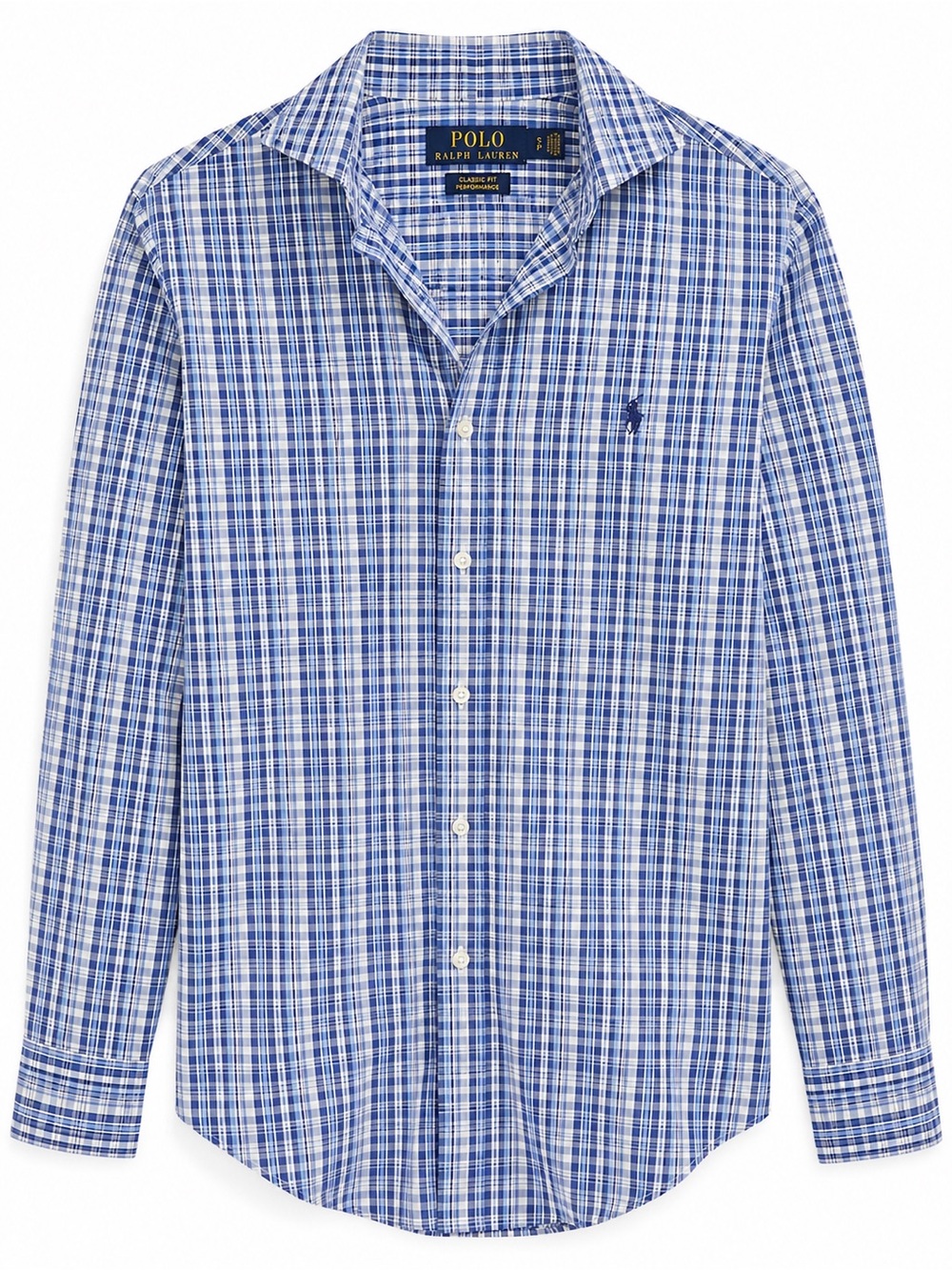 Polo by Ralph Lauren Blue and White Plaid Button-Up Shirt